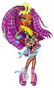 clawdeen wolf electrified monstrous hair ghouls dessin cupcake clipart coloriage