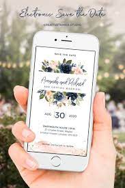 Electronic Wedding Invitations Electronic Invitations Etsy In 2021 Electronic Wedding Invitations Electronic Invitations Unique Bridal Shower Invites