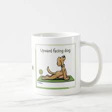 Yoga Dog Upward Facing Dog Pose Coffee Mug Zazzle Com Upward Facing Dog Pose Dog Yoga Mugs