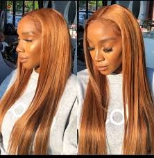 Blonde Ginger In 2020 Honey Blonde Hair Wig Hairstyles Straight Lace Front Wigs