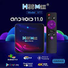 Amazon.com: Smart TV Box 4G+64GB H96 Max Android 11.0 RK3318 Quad-Core with  2.4G WiFi 4K Ultra HD H.265 Streaming Media Player : Electronics