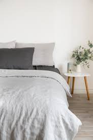 Light Grey Linen Bedding Set Linen Boutique