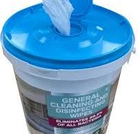 6 Buckets of 300 Vega/Carmel Disinfecting Wipes - 1800 Wipes