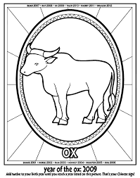 So chinese use the color animal name to count the year. Chinese New Year Coloring Pages July 2010 Coloring Home