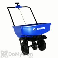 chapin 8003a 70 pound residential salt spreader with baffles