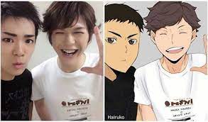 In real life, the station has collaborated with haikyuu many times. Real Life Vs Anime Haikyuu Anime Haikyuu Cosplay Haikyuu