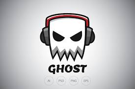 Ghost Player One Logo Creepy Scary Gamer 01 One Logo Logo Templates Logos