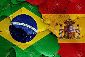 Check out our bandera españa selection for the very best in unique or custom, handmade pieces from our wall hangings shops. Banderas De Brasil Y Espana Pintados En La Pared Agrietada Fotos Retratos Imagenes Y Fotografia De Archivo Libres De Derecho Image 54029375