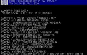 Re:爆卦指考延期@gossiping，共有6則留言，5人參與討論，1推 2噓 3→， ※ 引述《plugtask (西方阿湯哥東方宗瑞哥)》之銘言：: 2020å¹´è¶…å¤š å²ä¸Šç¬¬ä¸€ æ¯æœˆéƒ½æœ‰å¤§äº‹ä»¶ç¶²åˆ— 18é …æ‡¶äººåŒ… å˜† çµ•ç„¡åƒ…æœ‰çš„1å¹´ Ettodayæ˜Ÿå…‰é›² Ettodayæ–°èžé›²