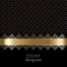 Black And Gold Pattern Background Elegant Black Luxury Background With Golden Ornaments Di 2020 Desain Undangan