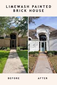 Depending on the color you choose and the style of the home, the end result can be timeless and classic or modern and cool! Painted Brick House Why You Should Use Limewash Paint On Brick