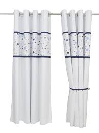 Dreamscene stars thermal blackout curtain fully lined eyelet ring top room dec. Satin Nickel Metal Grommets Nursery Curtains Boy Blue And White Curtains Nautical Nursery Curtains