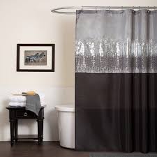 Modern Bling Shower Curtain Silver For Bath Bathroom Waterproof White Gray Black Gray Shower Curtains Sequin Shower Curtain Lush Decor