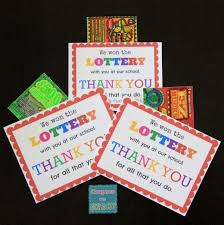 Teacher Appreciation Idea Lottery Tickets Easy Teacher Gifts Teacher Appreciation Gifts Parents Appreciation