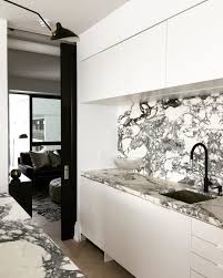 Black and White Marble Kitchen - Interiors By Color