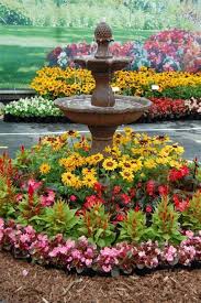 43 Most Beautiful Flower Garden Landscaping Ideas Homenthusiastic Garden Water Fountains Beautiful Flowers Garden Flower Garden Design