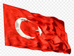 The turkish flag has a red background with a crescent moon and a white star at the center. Turkey Flag Turkish Flag Waving On Transparent Background Png Similar Png