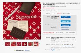 Press enter to open menu items. Supreme X Louis Vuitton Absurd Resell Prices Hypebeast