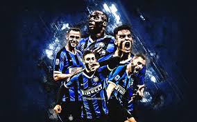 Here you can explore hq inter milan transparent illustrations, icons and clipart with filter setting like size, type, color etc. Download Wallpapers Fc Internazionale Inter Milan Italian Football Club Milan Italy Football Blue Stone Background Serie A Football Players Lautaro Martinez Romelu Lukaku For Desktop Free Pictures For Desktop Free