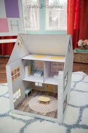 картонной коробки как сделать домик для кукол из коробки под обуви Diy Cardboard Box Dollhouse Kids Paper Toy Cardboard House Diy Dollhouse Furniture Cardboard Box Crafts