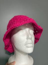 Sundial Granny Square Bucket Hat Berry