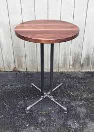 Round Table Reclaimed Wood Black Walnut Dining Table Bar Etsy Walnut Dining Table Bar Furniture Furniture