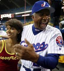 Frank Robinson with Halle Berry