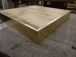 26 Pine Top With Natural Brass Edge Trim Building Furniture Brass Furniture Restaurant Tables