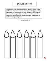 St Lucia Crown Template 1 St Lucia Day Christmas Kindergarten Preschool Christmas