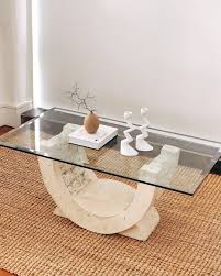 Target / furniture / living room furniture / stone : Mrhomebody Fossil Stone Coffee Table With A 10mm Glass Facebook
