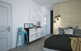 The basement is a perfect space that could be transformed Modern Bedroom Design With Walk In Closet And Decorating Ideas In Eclectic Style