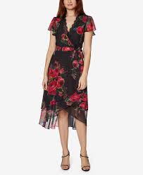 See more ideas about betsey johnson, betsey, betsy johnson. Betsey Johnson Petite Chiffon Floral Print Wrap Dress Reviews Dresses Petites Macy S