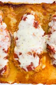 The baking time will depend on the size of the chicken breasts. Easy Baked Chicken Parmesan