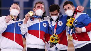 Russian athletes are competing under the roc banner as neutral athletes, not on behalf of russia. M1szntymnk7blm
