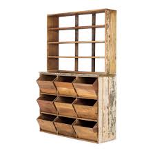 Petit meuble ancien lit en bois travail d'ébeniste vintage. Meuble En Bois Vintage Pour Les Magasins De Chaussures