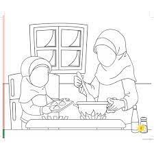 Dengan menggambar, mereka akan bebas berekspresi dalam berbagai macam tidak heran kalau metode belajar dengan gambar banyak dipakai di sekolah. Mewarnai Gambar Ibu Memasak Di Dapur