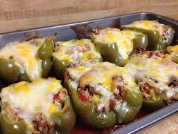 So This Recipe Comes From My Hubby Every Now And Then He Likes To Get In The Kitchen And Cook A Meal Stuffed Peppers Bell Pepper Recipes Stuffed Bell Peppers