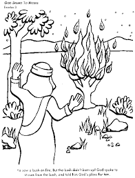 God Speaks To Moses Bible Coloring Page For Kids To Learn Bible Stories Bible Coloring Pages Bible Study Crafts Toddler Bible