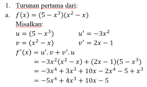 Soal dan jawaban turunan kelas 11. Turunan Pembahasan Dan Contoh Soal Matematika
