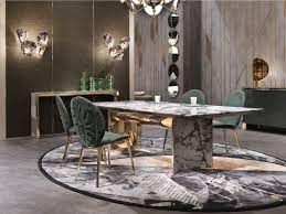 The paneling design on the wall was already white, so i decided to paint the walls. Precious Marble Dining Tables For Your Exclusive Home Design