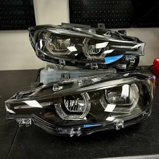 LCI-Style LED Headlight Upgrade, AI generated