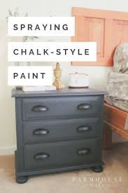 Spraying Chalk Style Paint Without Losing Your Mind Painted Bedroom Furniture Furniture Chalk Paint Furniture Diy