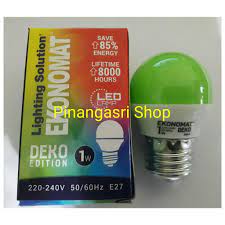 (1) lampu led philips 14.5 watt mycare coolday light eyecomfort 1650 lumen. Led Ekonomat 1 Watt Hijau 1w 1 W Bulb Led 1watt Lampu Tidur Shopee Indonesia