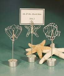 Ocean Themed Placecard Holder Favors Wedding Card Holder Place Card Holders Place Card Holders Wedding