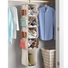 It has a top rod that can be used to hang items. Mainstays 5 Tier 16 Pair Shoe Canvas Carousel Organizer Walmart Com Walmart Com