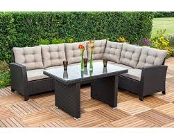 Wie der name verrät, handelt es sich um eine sitzgruppe, die übers eck geht. Merxx Gartenmobel Set Lounge Ecke Salerno Braun 2 Teilig Kaufen Bei Obi