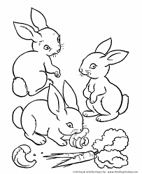 Farm Animal Coloring Page Rabbits Eating Carrots Animal Coloring Books Farm Animal Coloring Pages Bunny Coloring Pages