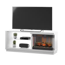 Sleek, metal legs and an attractive, crystal fireplace insert combine to create a contemporary presence in your living space. Orren Ellis Ladores Fireplace Mantel With Fireplace Included Reviews Wayfair