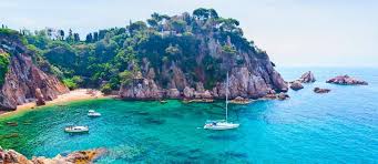 Spanje vlag strandlaken • verkrijgbaar in één maat: De Costa Brava Meer Dan Alleen Zon Zee En Strand Thank God I Travel