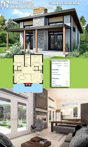 Plan 22403dr Contemporary Vacation Retreat Architecture House Contemporary House Plans Tiny House Plan